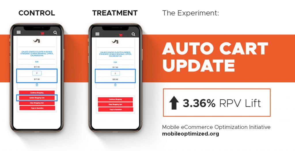 Auto Сart Update in mobile commerce image
