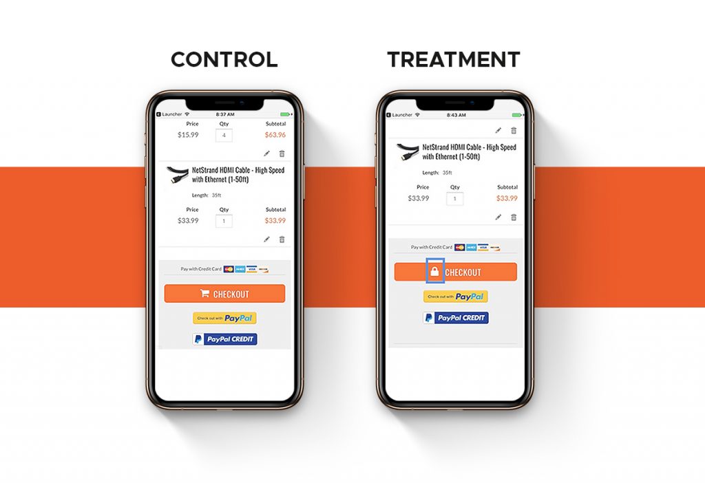 Security Icon Placement on mobile devices image